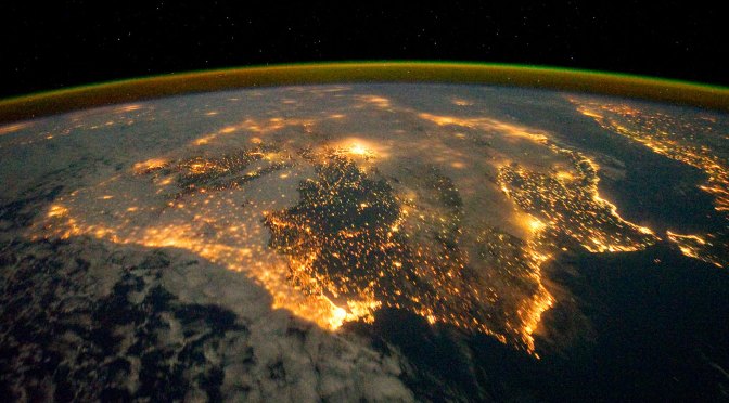 La contaminación lumínica desde el espacio